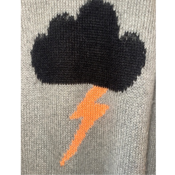 Elizabeth and James - Raincloud Intarsia Sweater - lightning bolt imagery - Picture 5 of 8